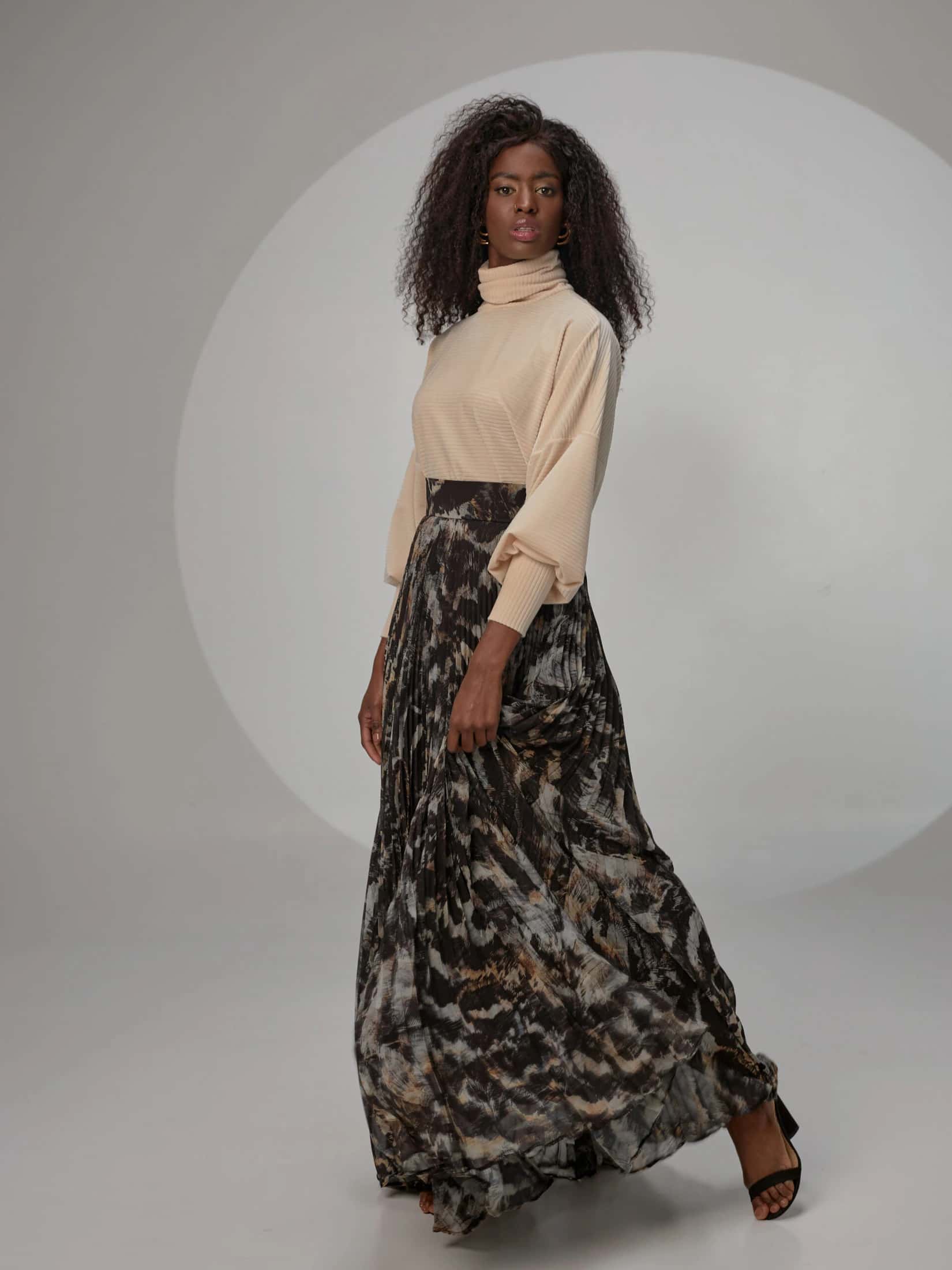 Falda Disdior Feathers Negro - miniatura 5