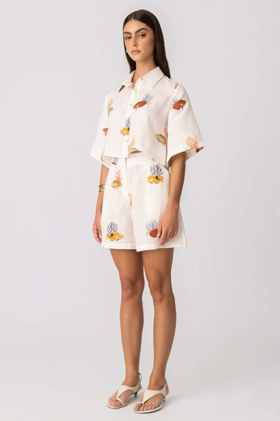 Women's linen short nemo