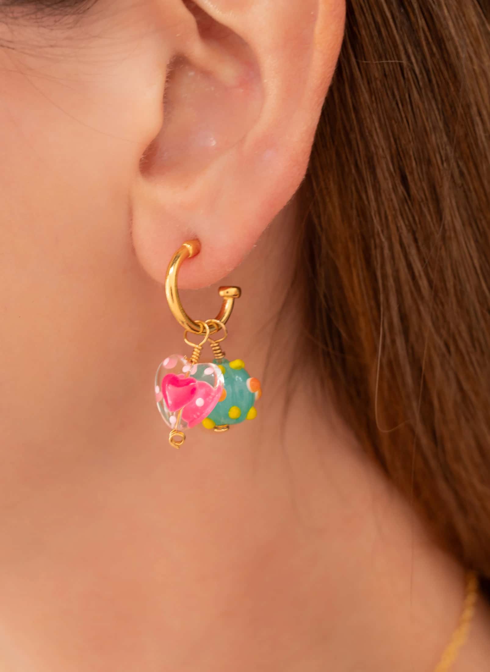 Aretes 3 en 1 Cristal