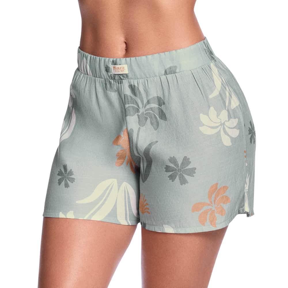SHORT DE PIJAMA EFECTO LINO