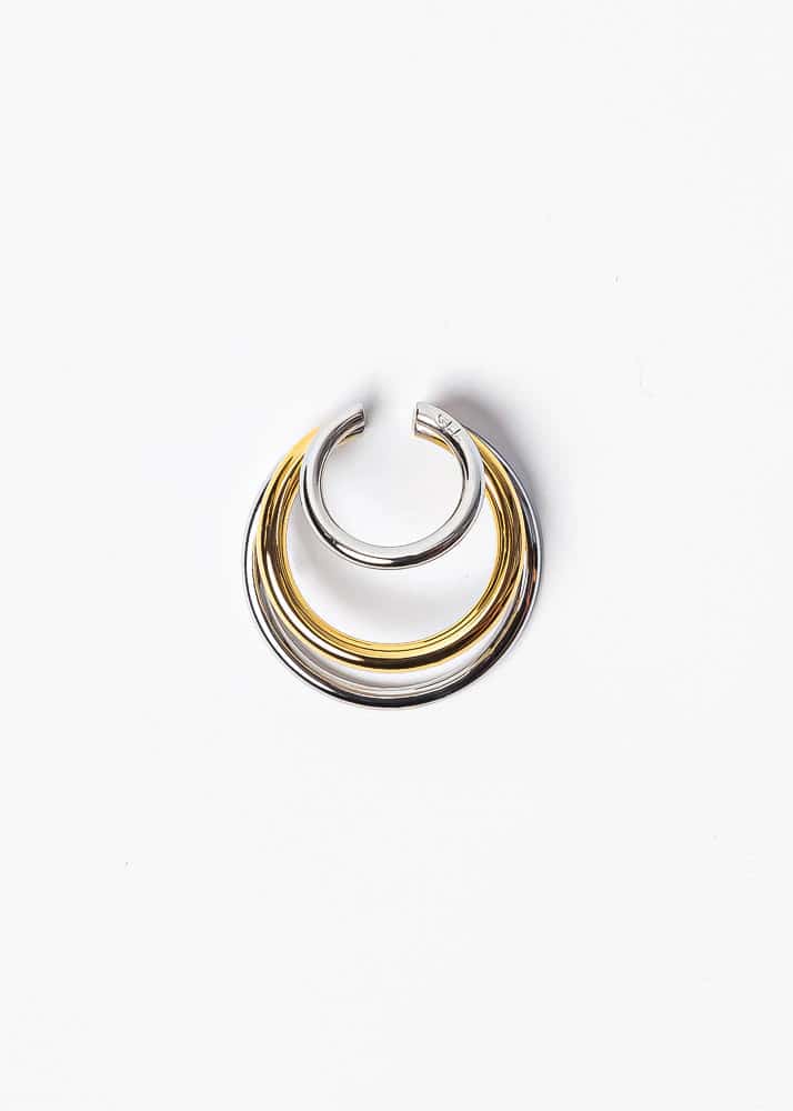Nethos Trio Earcuff Dorado Plateado