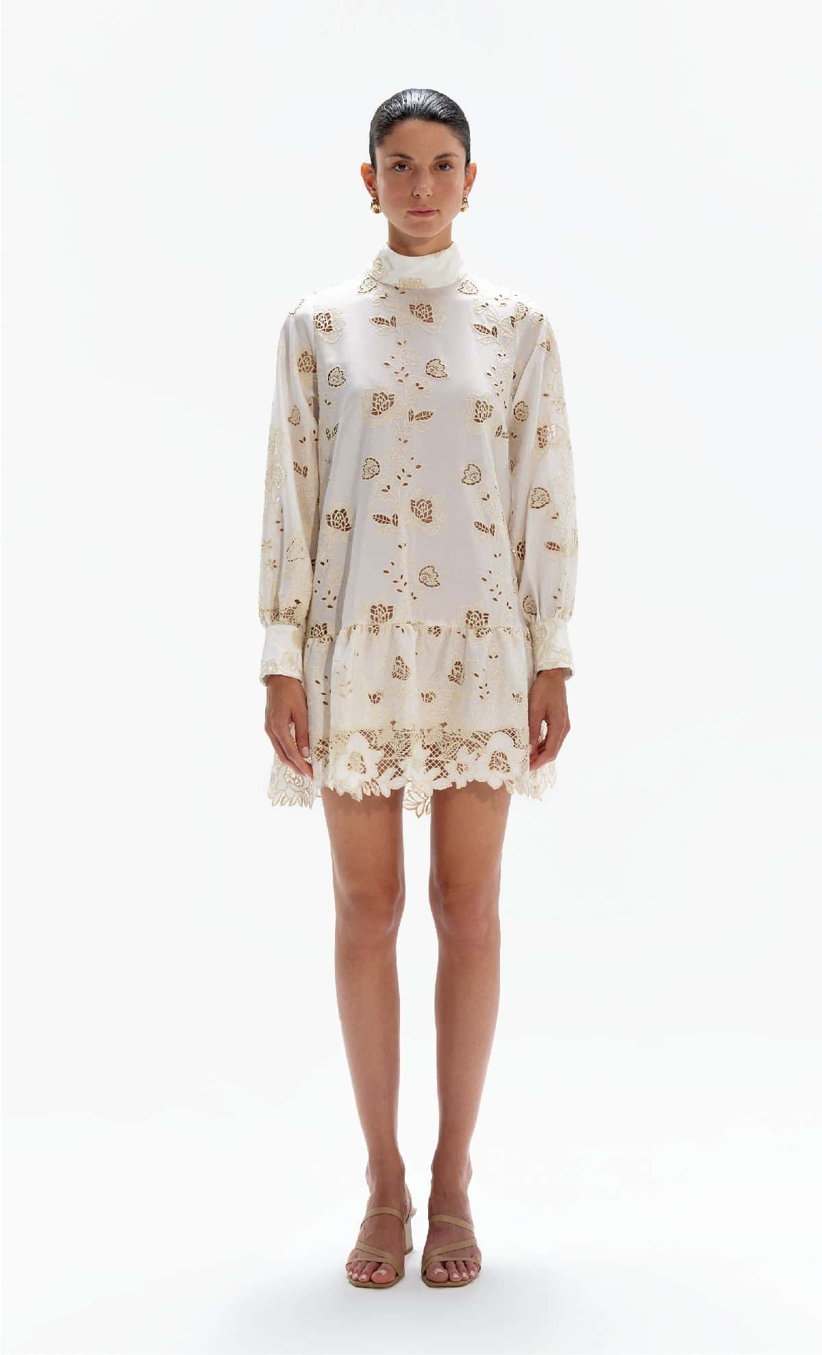 Vestido corto Bauer Créme