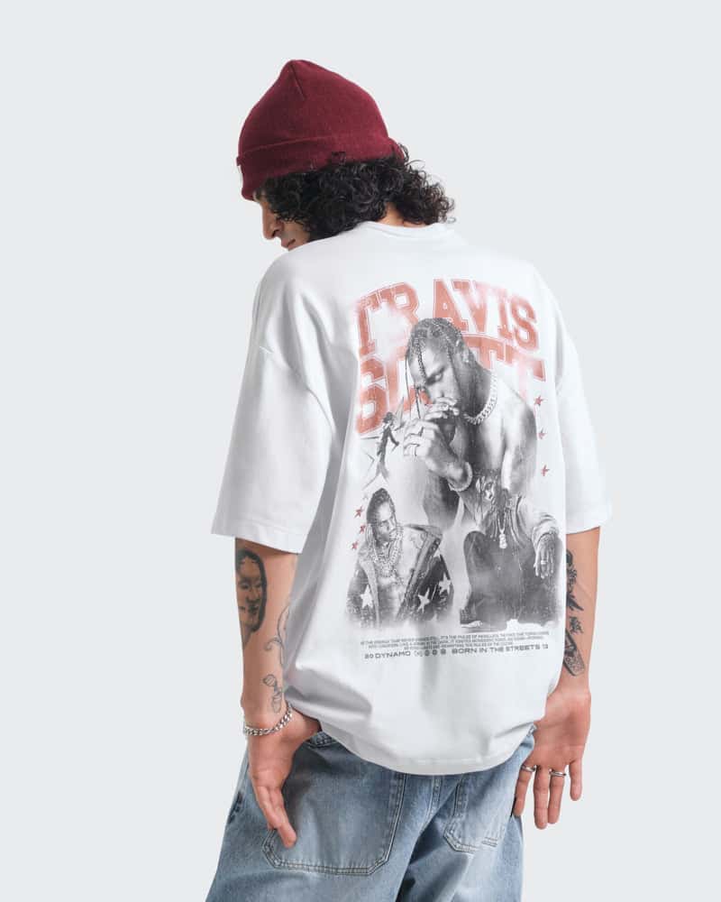 Camiseta Blanca Oversize Astro World