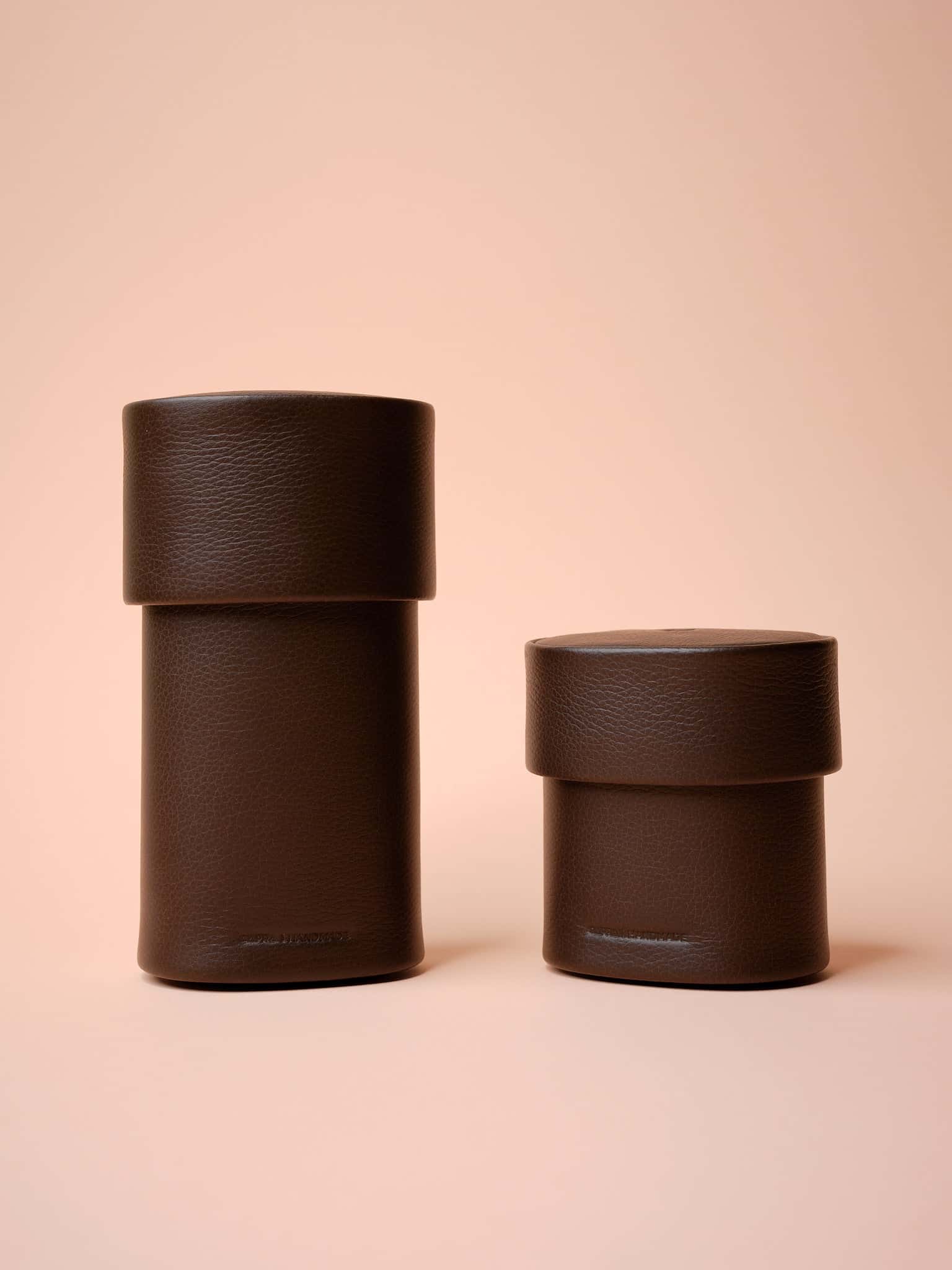 ChronoPod Watch & Essentials Case · Dark Brown