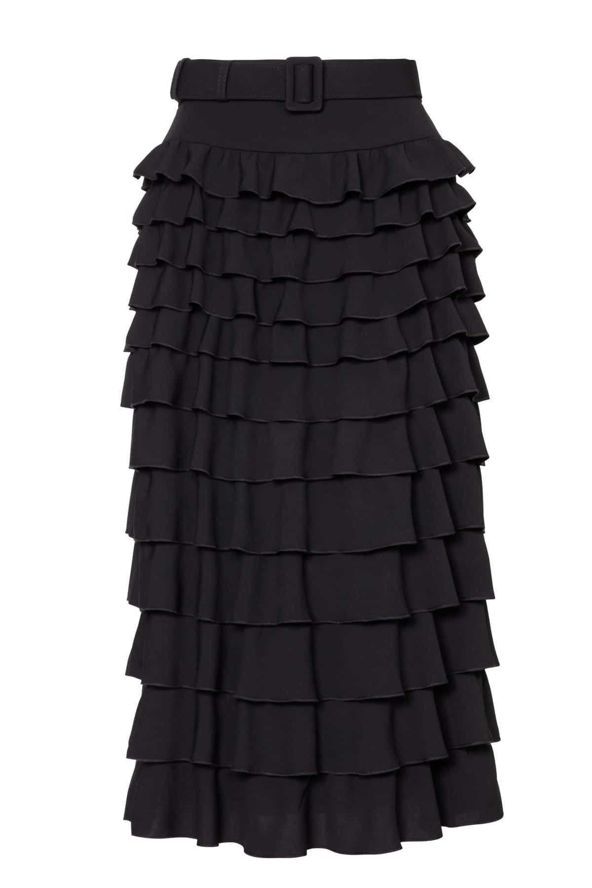 Tiered Ruffle Midi Skirt - miniatura 2