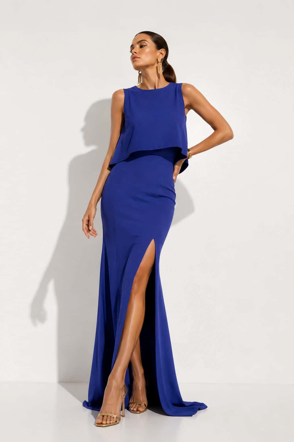 Vestido Isaura Azul Rey - miniatura 1