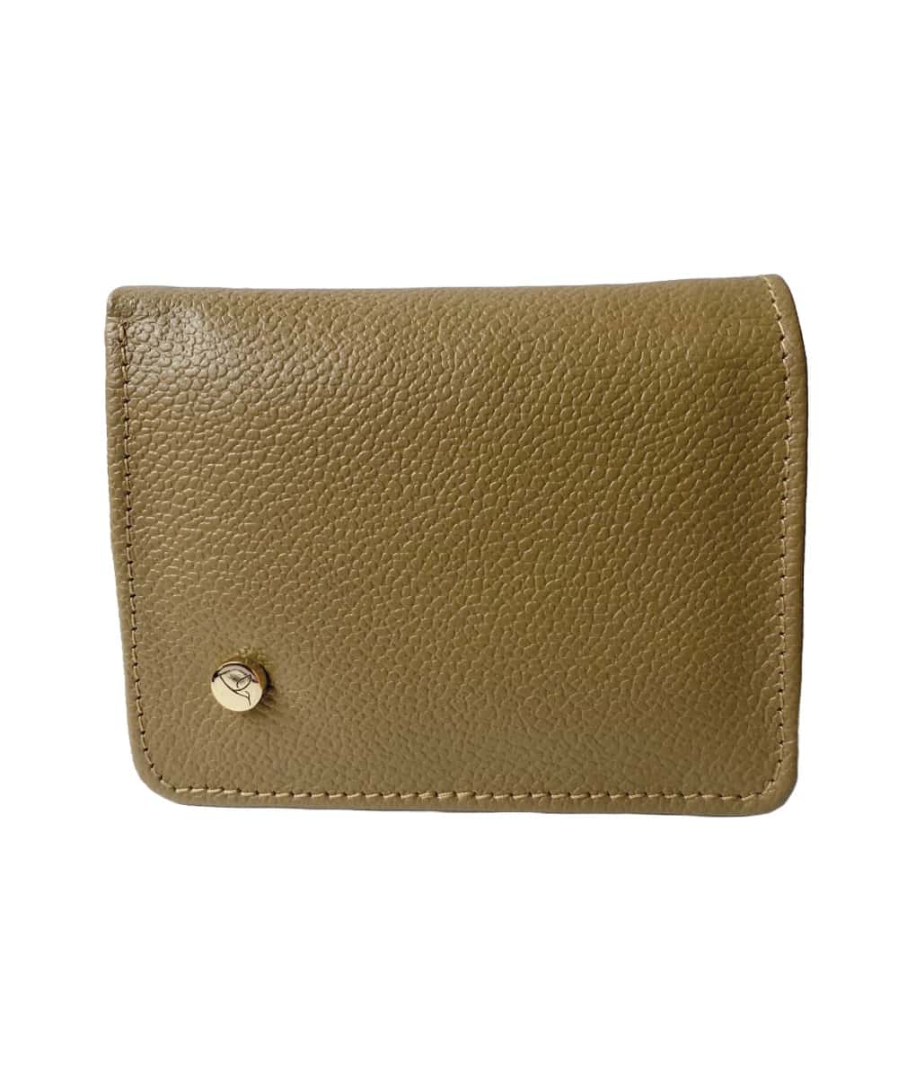 Billetera en cuero beige Latte