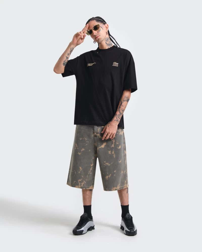 Camiseta Negra Oversize Silent - miniatura 8