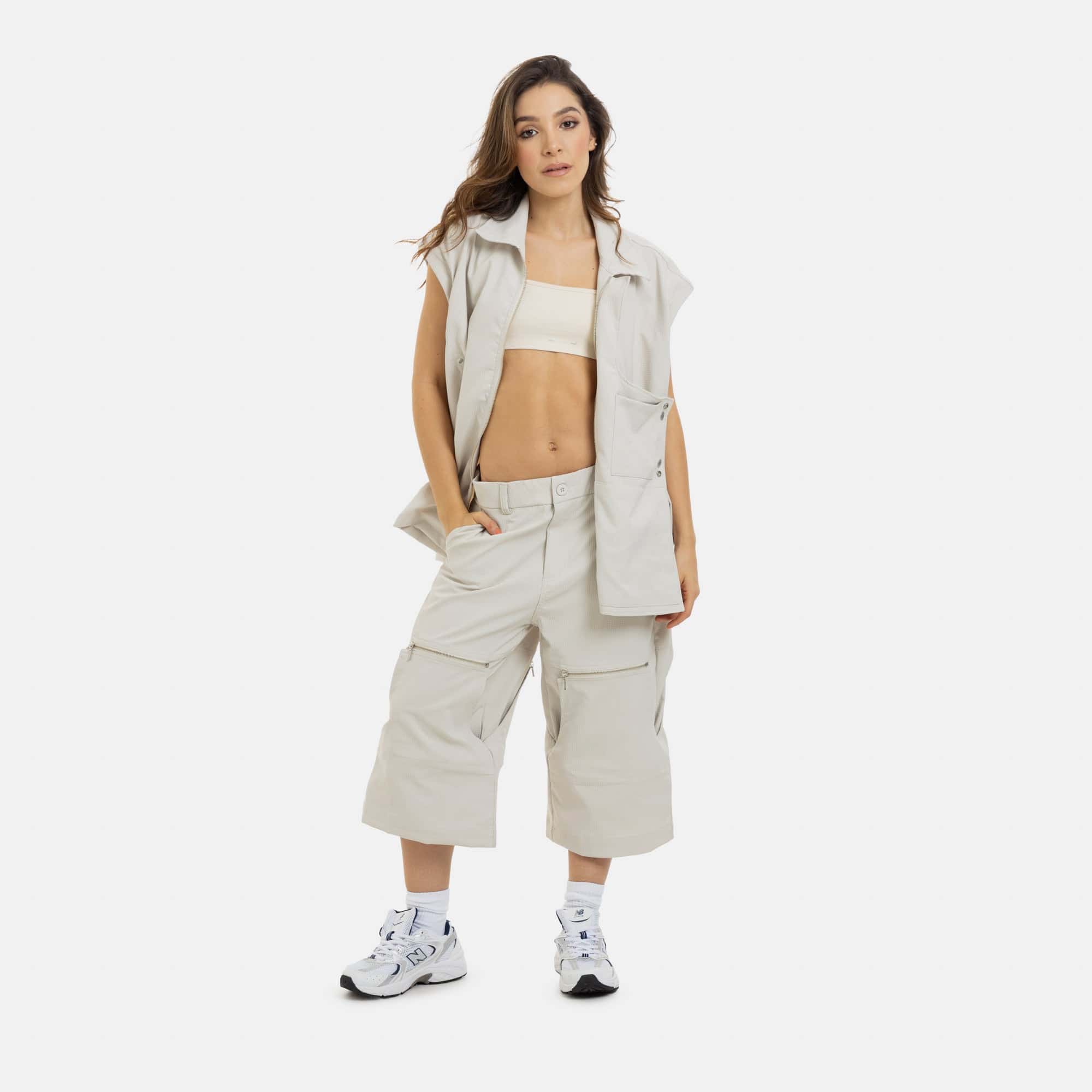 Pantalón Active Convertible Beige