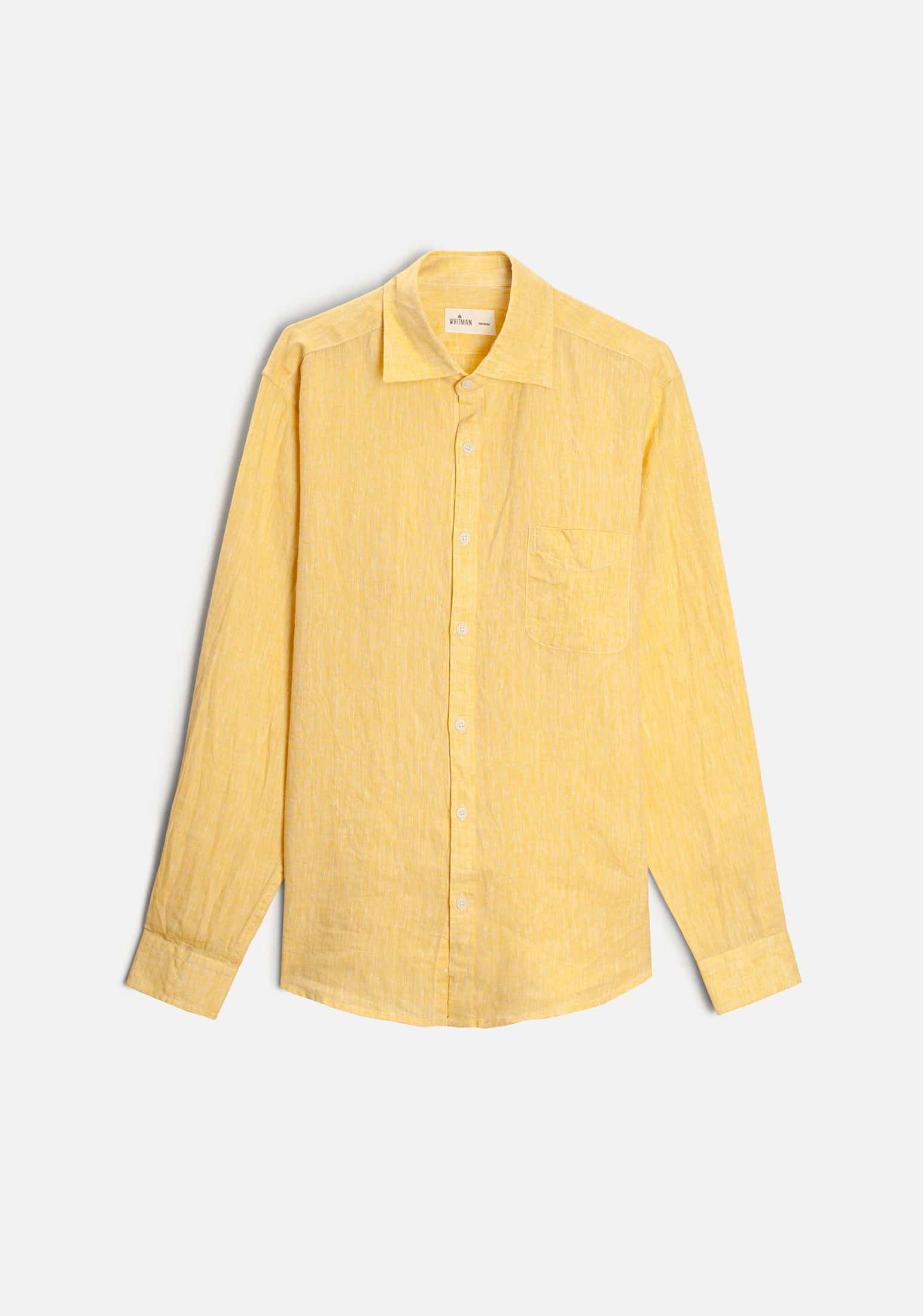 Camisa CI Lino Bols. Amarillo Med.