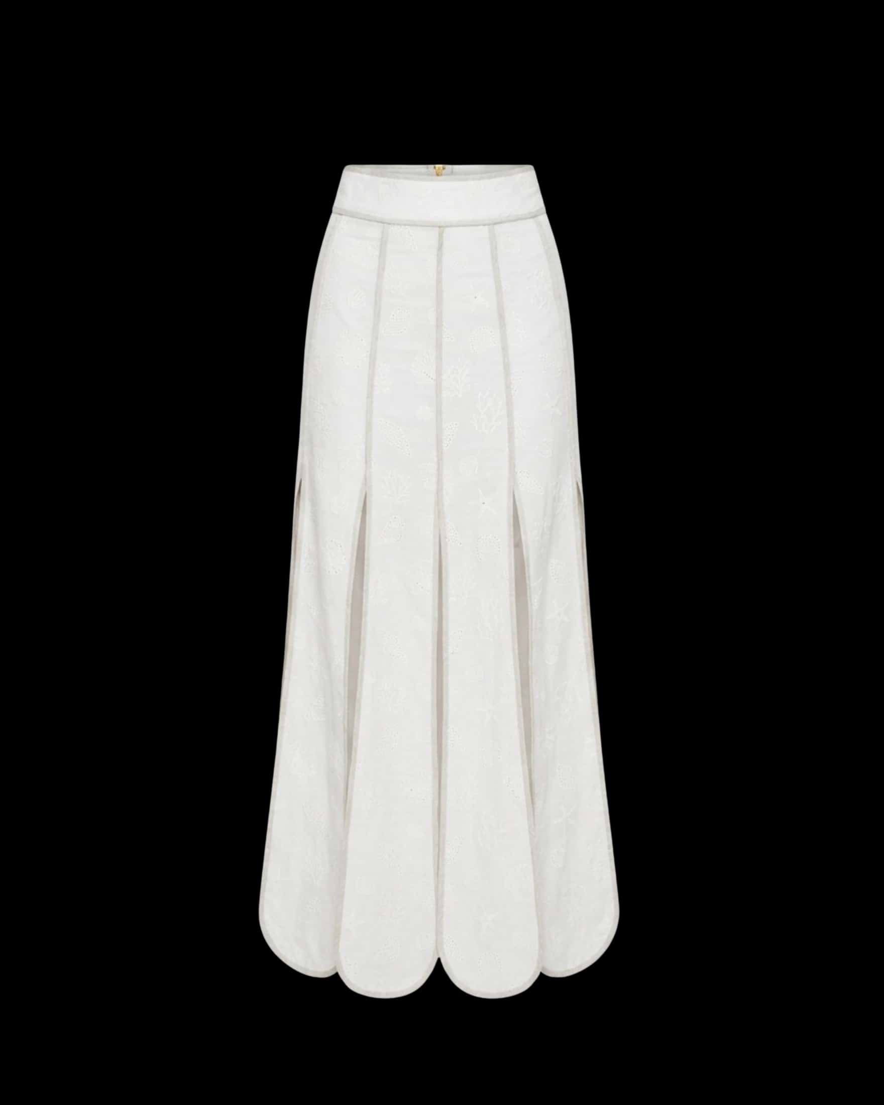CETINA SKIRT IVORY SEASHELLS