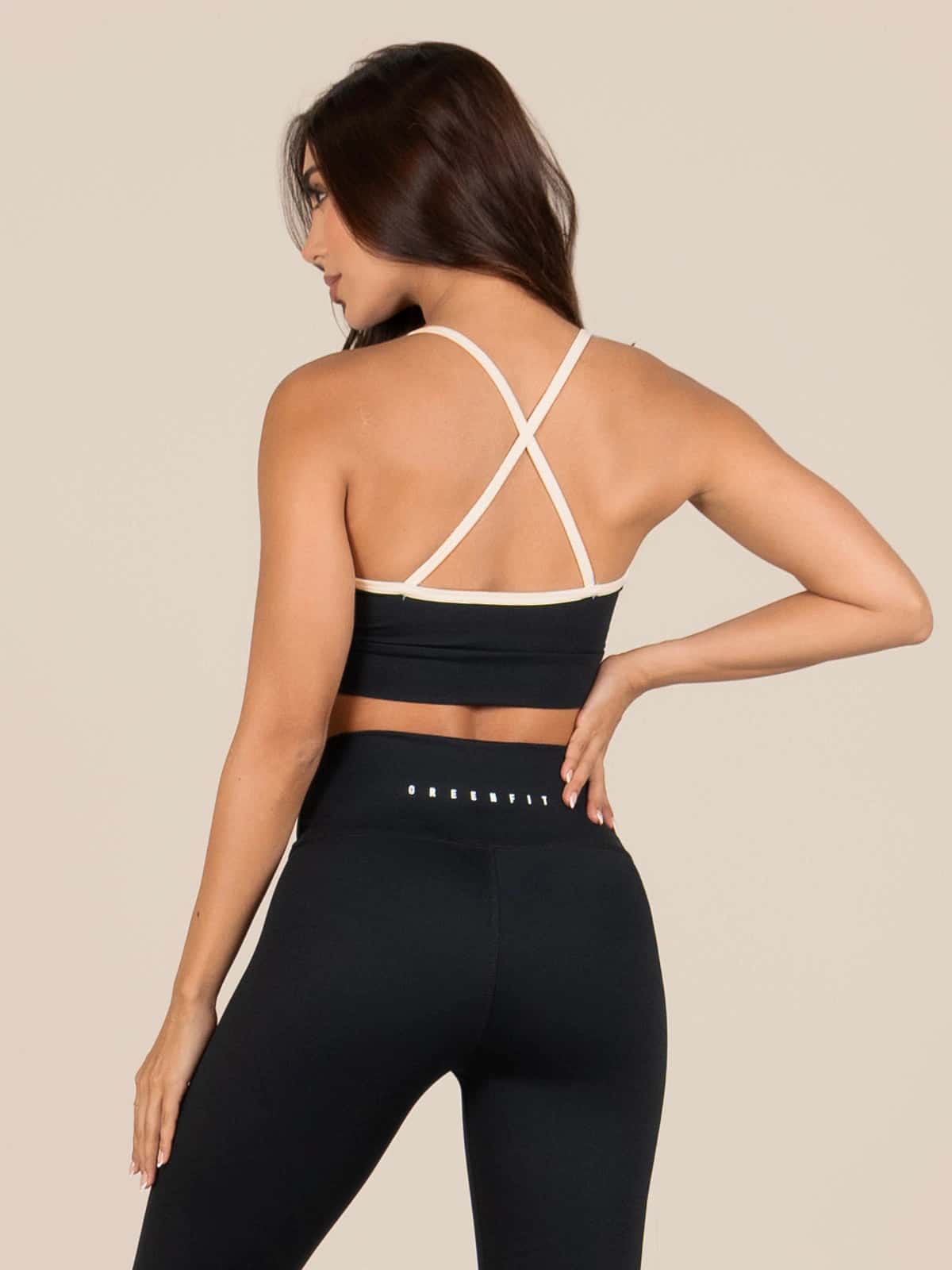 Palmas leggins set negro Crema - miniatura 4