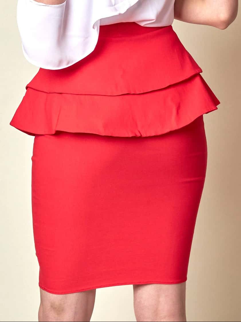 Falda Larisa Rojo - miniatura 3