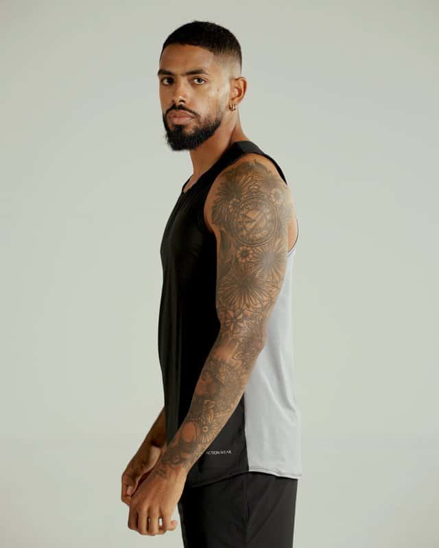 Crimson men tank Negro - miniatura 4
