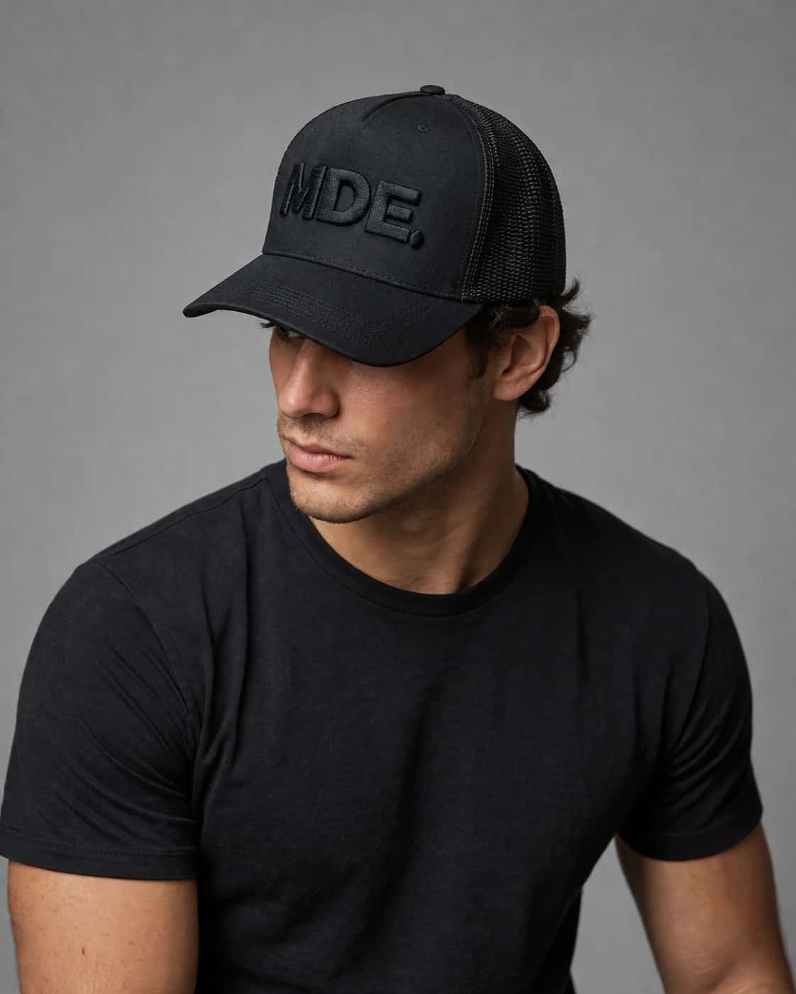 Gorra MDE Trucker Negra