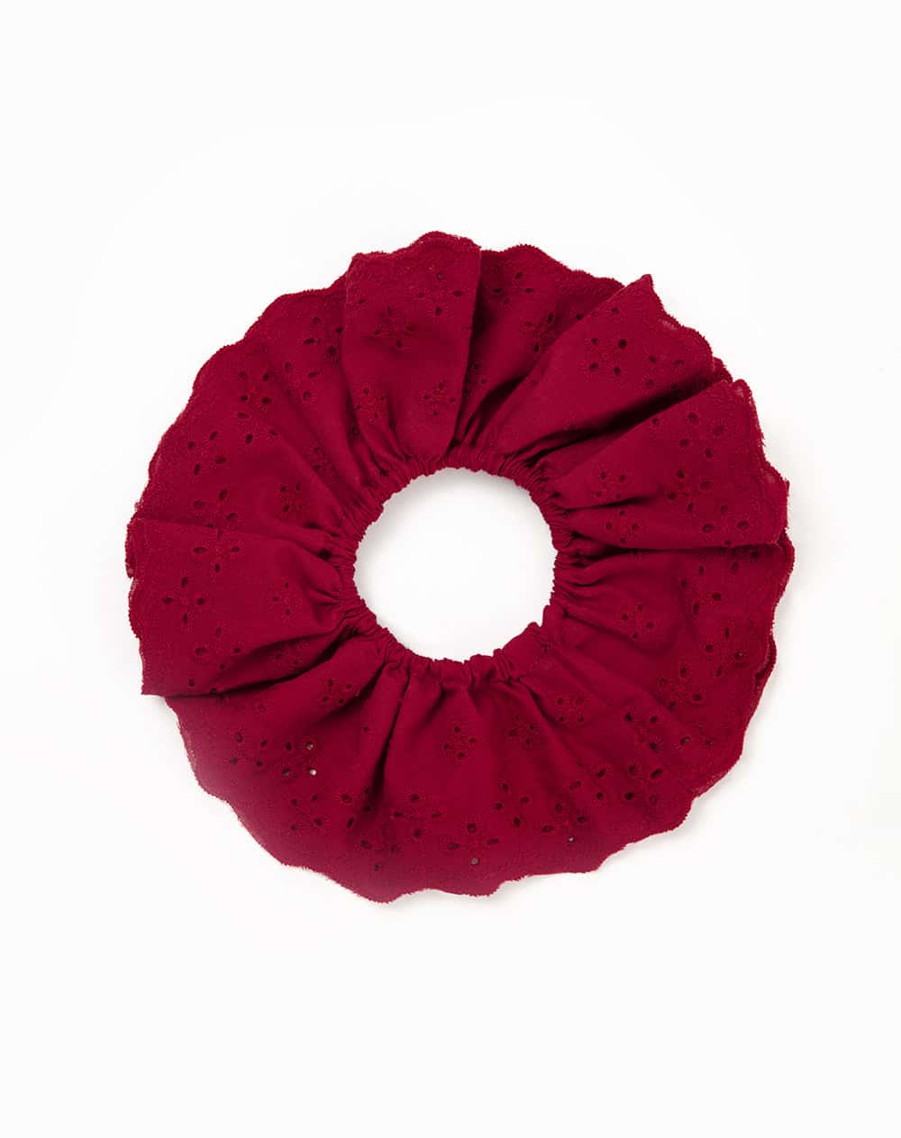 Scrunchie para el cabello rojo mujer