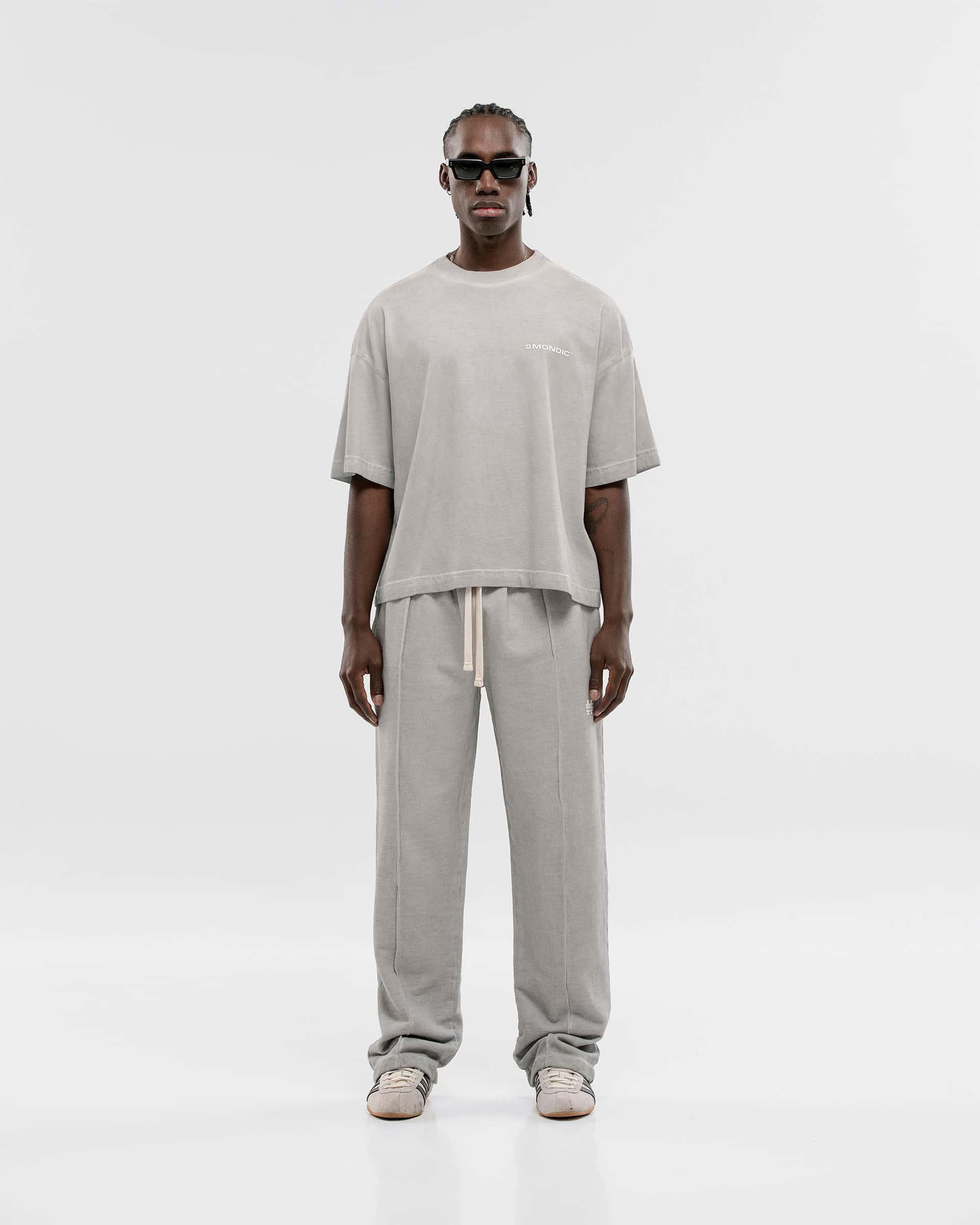 Camiseta Boxy Fit Básica V2 - Gris Desgastado - miniatura 5