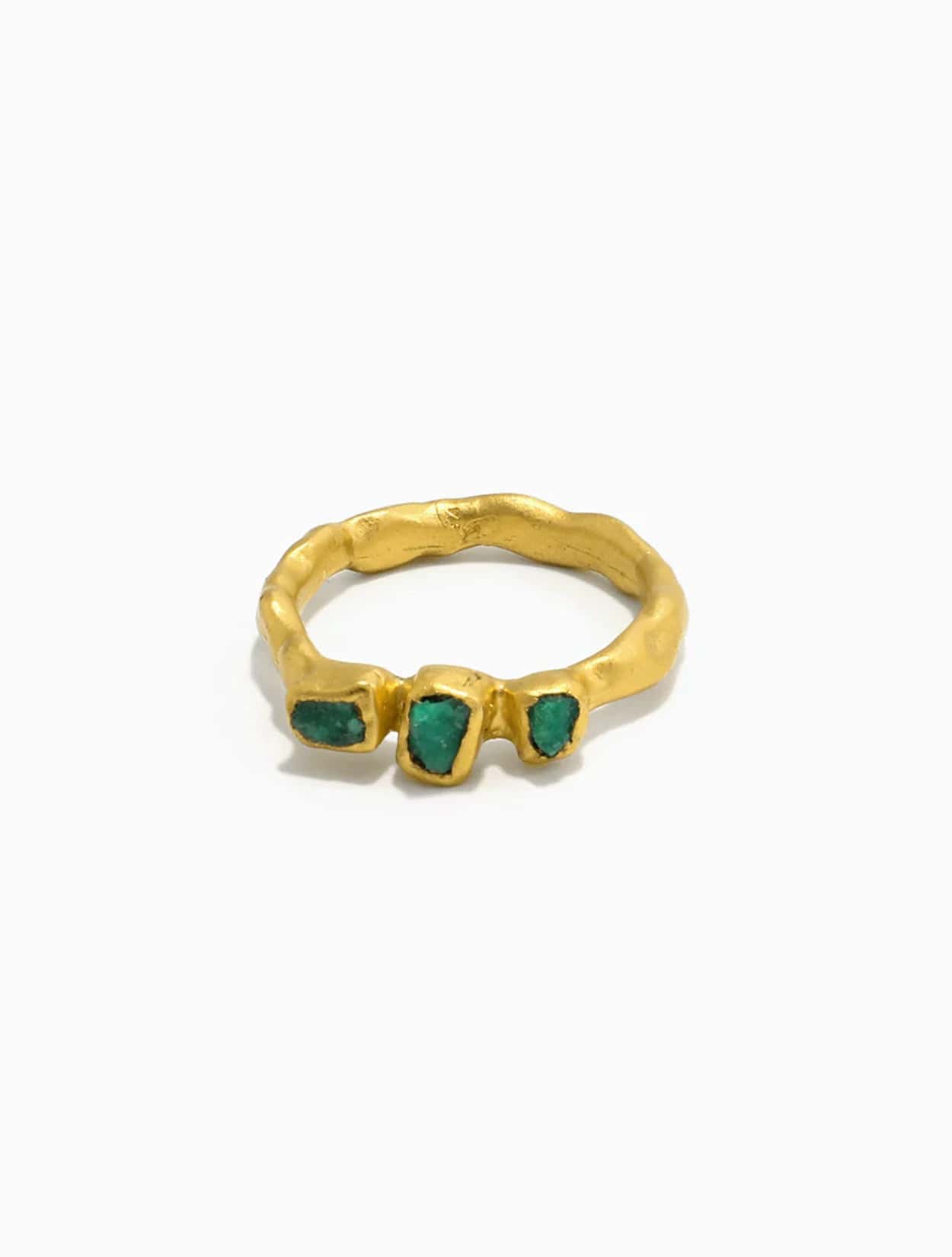 ANILLO MAYA DE 3 PIEDRAS - miniatura 1