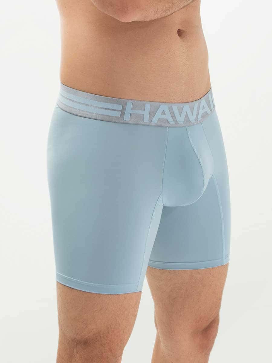 Bóxer Medio en Microfibra Para Hombre Color Azul Claro