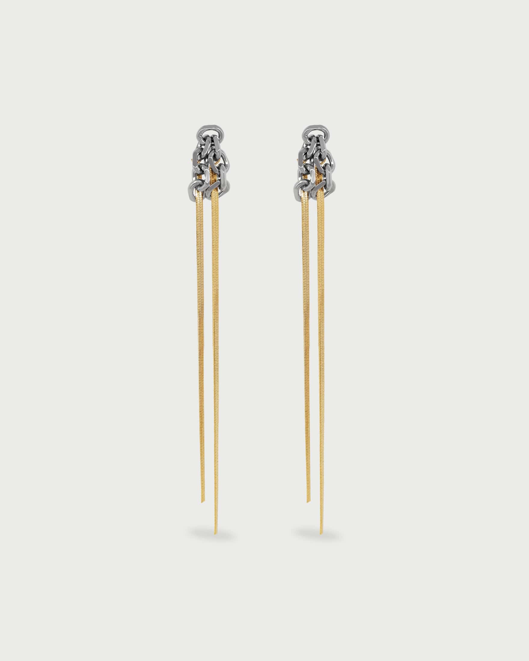 Aretes Eslabones Plana