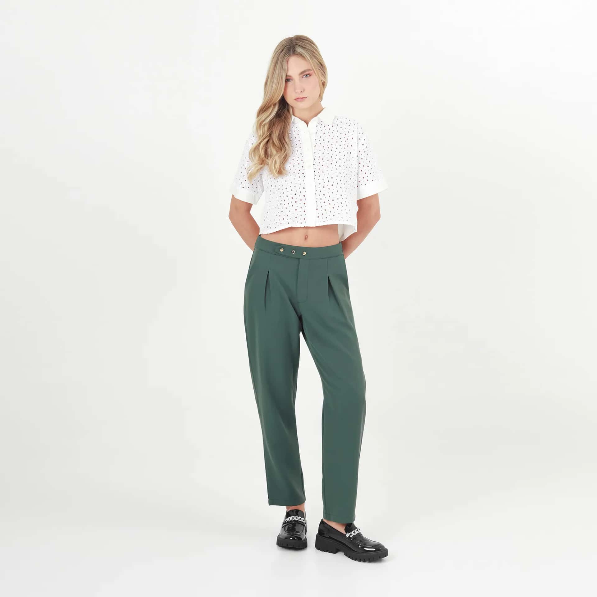 Pantalon Tiro Alto Bota Recta
