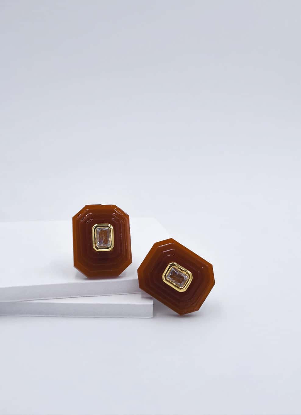 OTTAGONO S - BORDEAUX EARRINGS