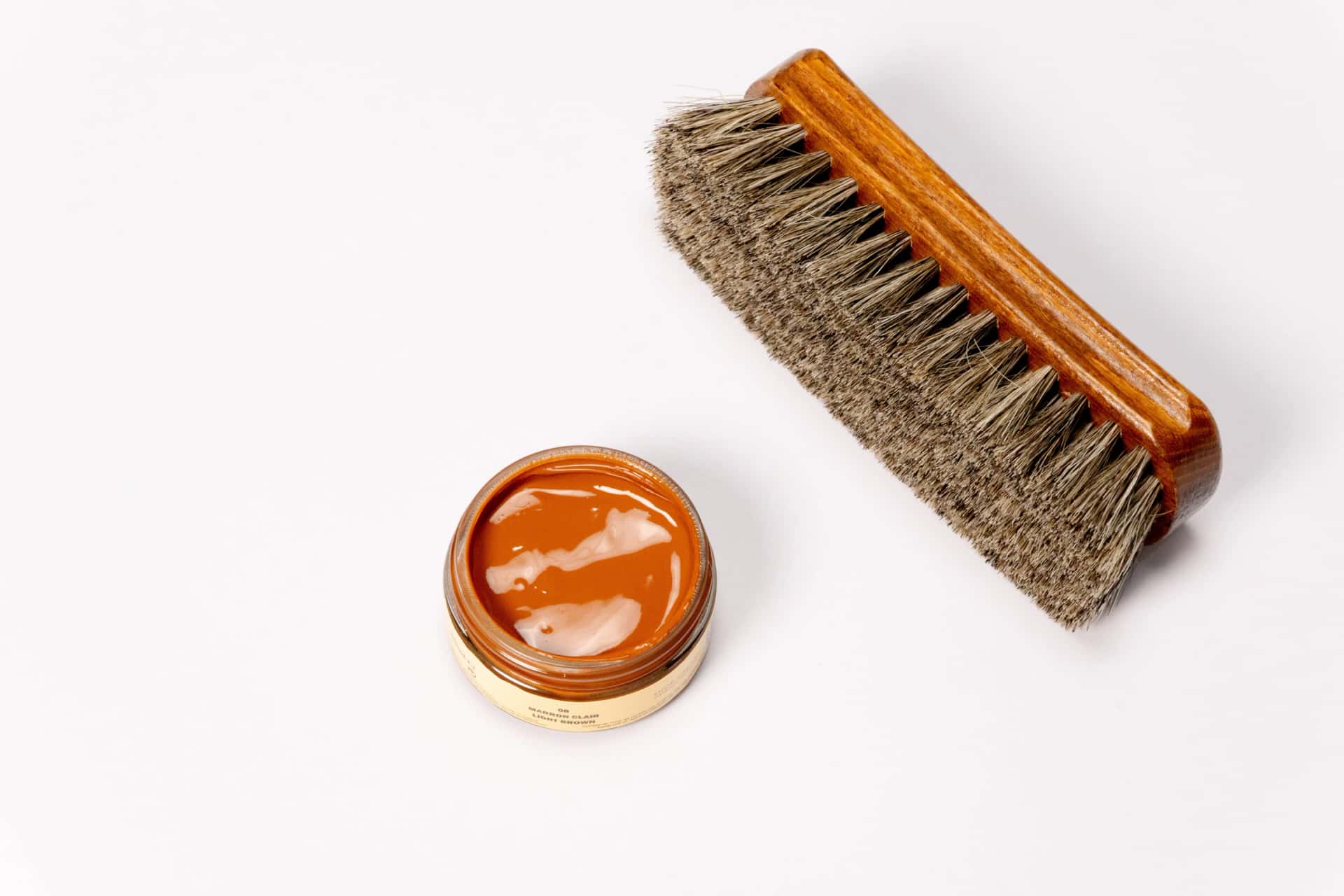 COMBO 4 : Shoe Cream Marrón Oscura y Negra - Renovador - Crema Esencial - Grasa Fina - Cepillo crin - miniatura 6