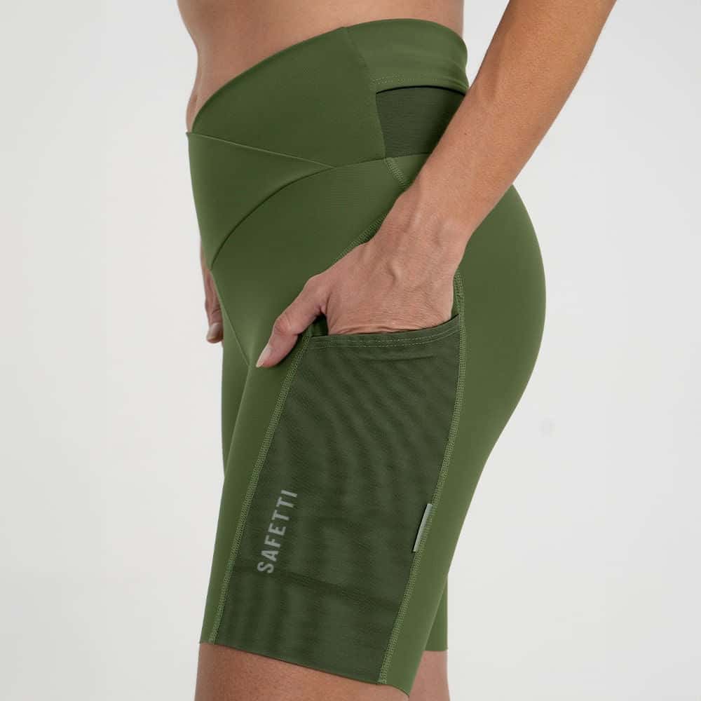 SHORT RUNNING TITÁN 2.0 OLIVA PARA MUJER - miniatura 4