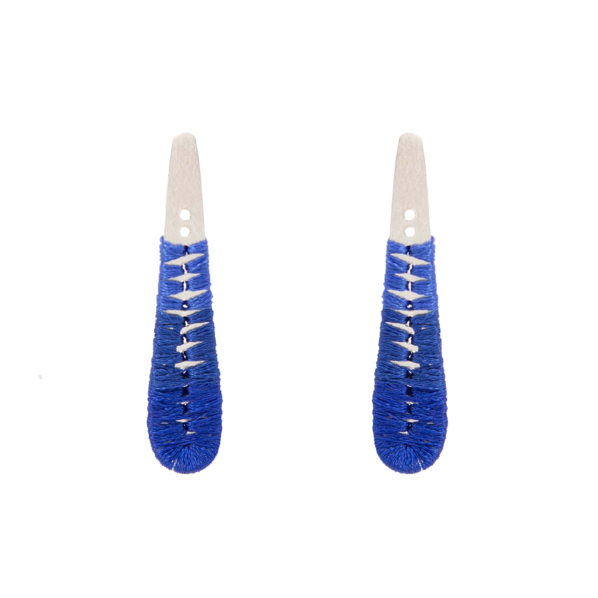 Midi Feather Earrings - Woven