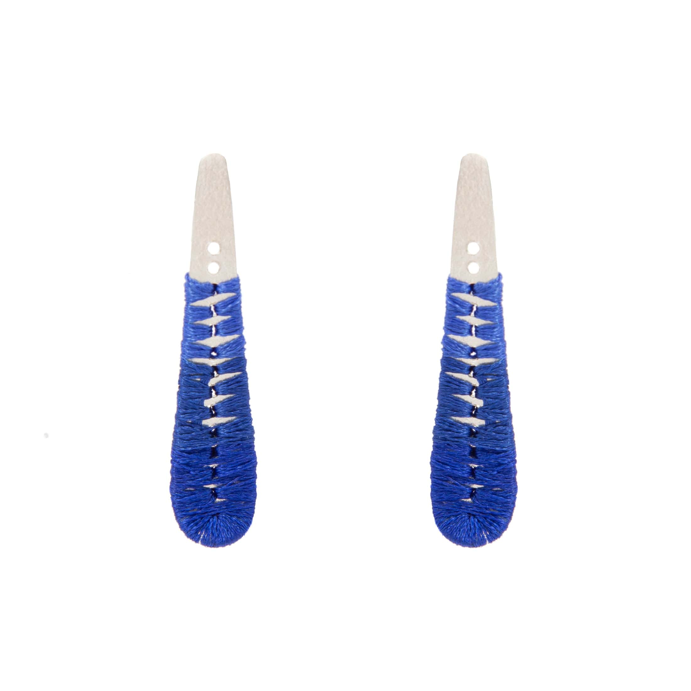 Midi Feather Earrings - Woven