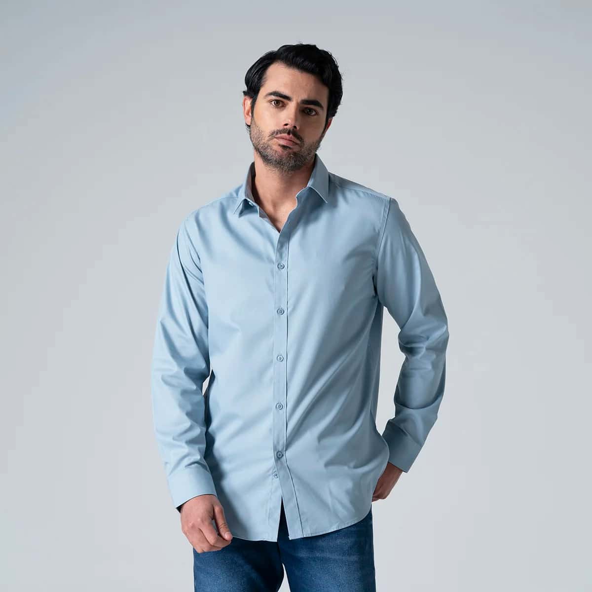 Camisa Formal Unicolor Slim Collyns