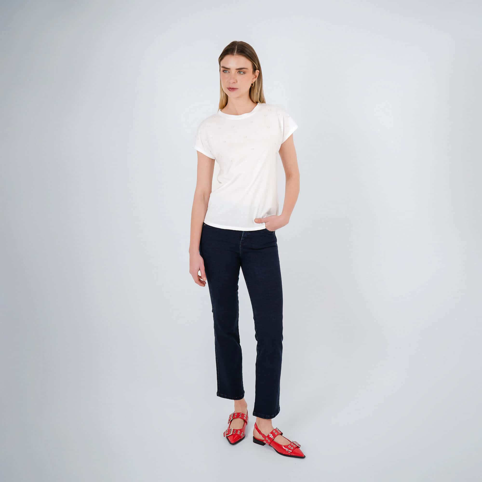 Jean Illusion Tiro Alto Bota