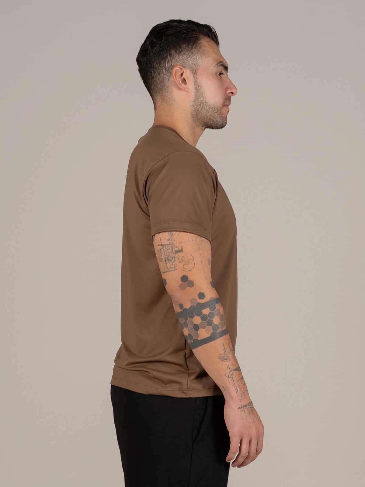 Camiseta Qatar Hombre Cafe - miniatura 2