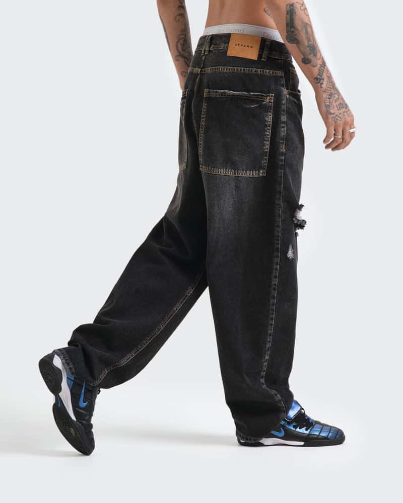 Jeans Baggy Distressed Black - miniatura 7