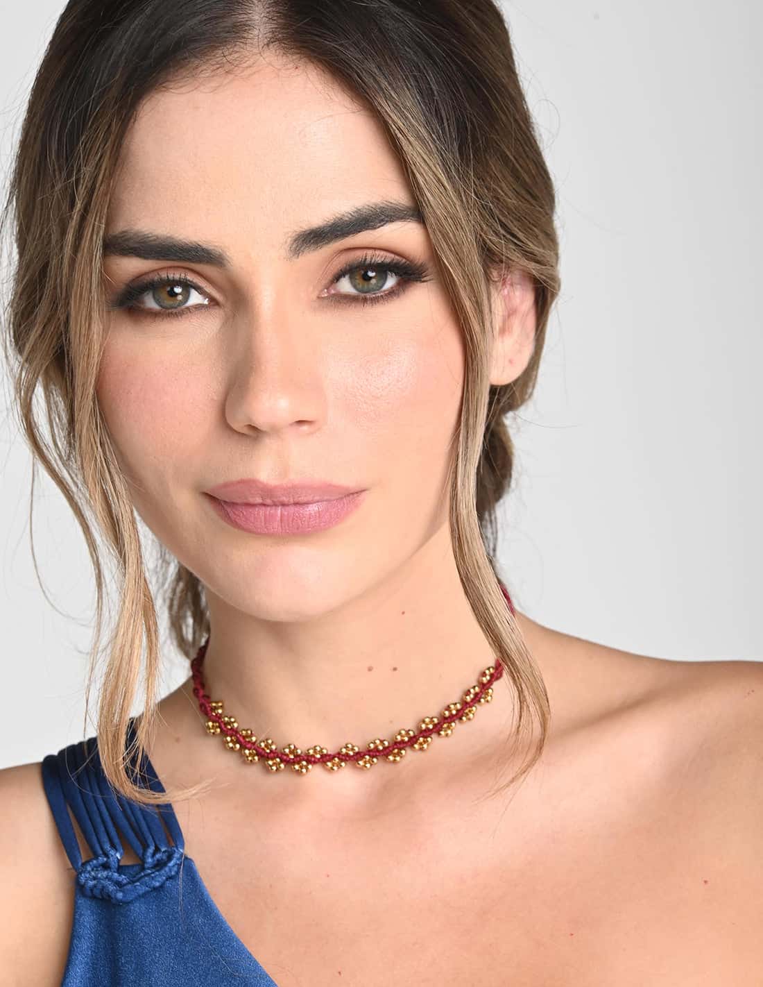 Choker Nayara Red Wine