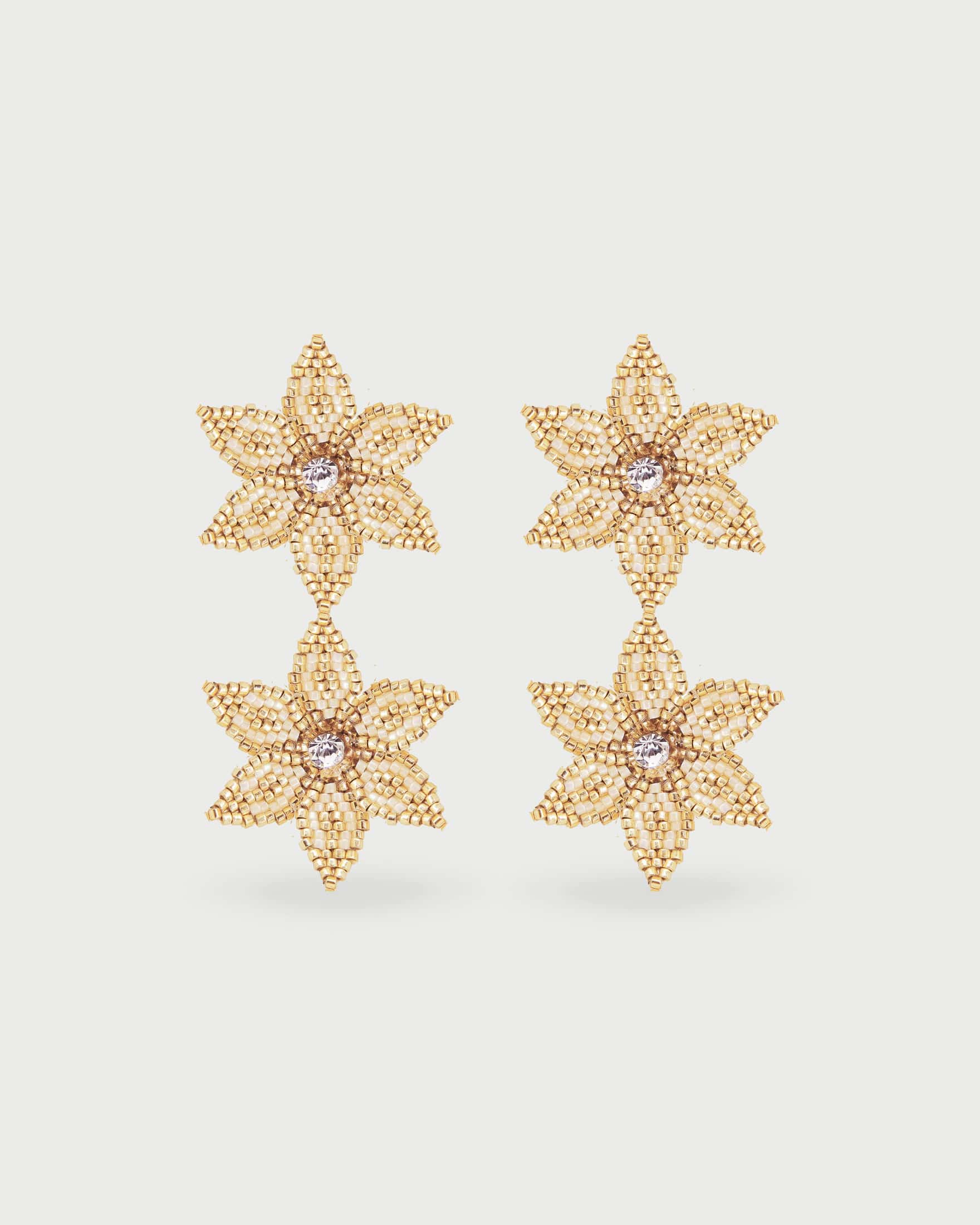 Aretes Flores Maxi Miyuki