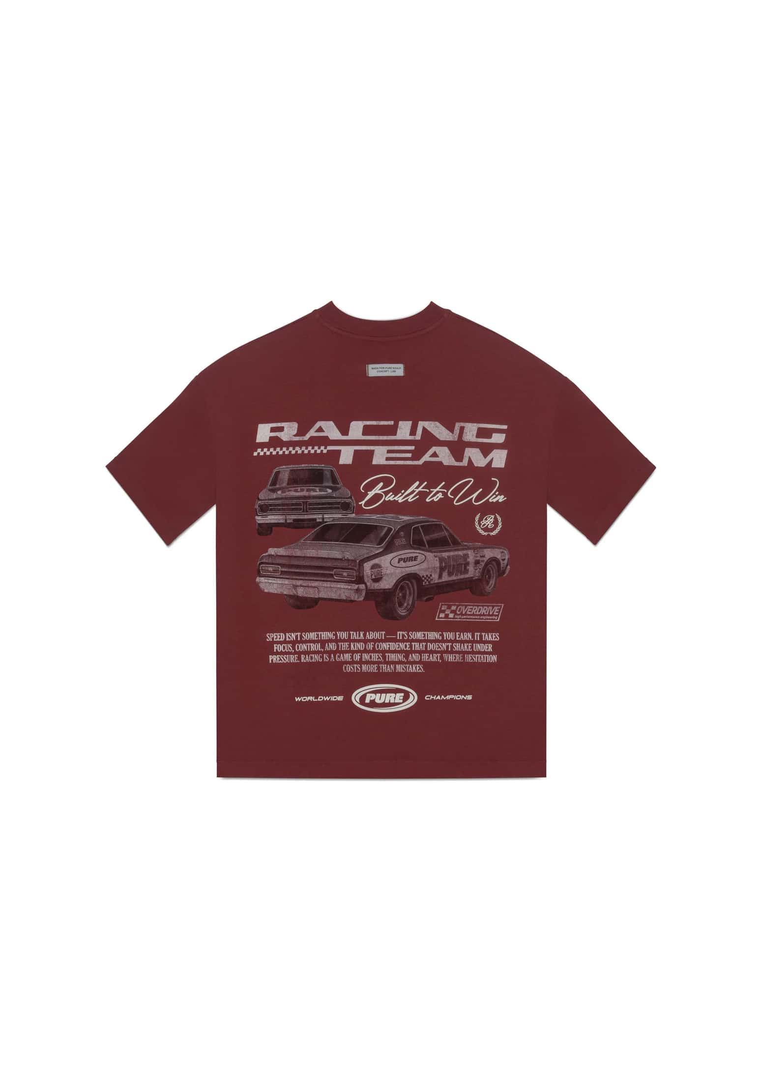 Overdrive Burgundy T-Shirt