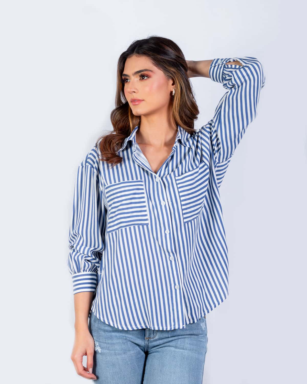 Camisa de rayas para mujer
