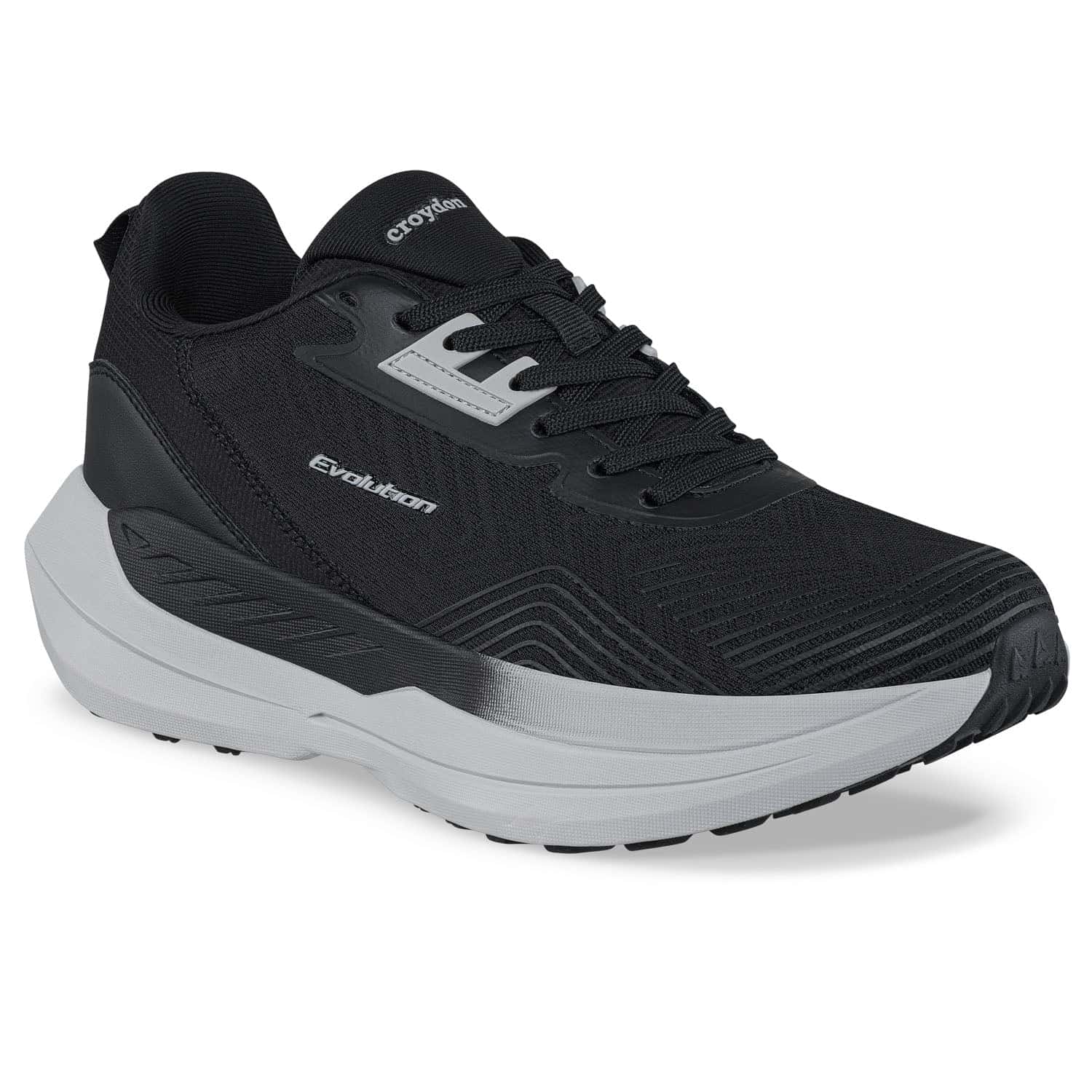 Tenis Running Temon Negro Croydon para Hombre