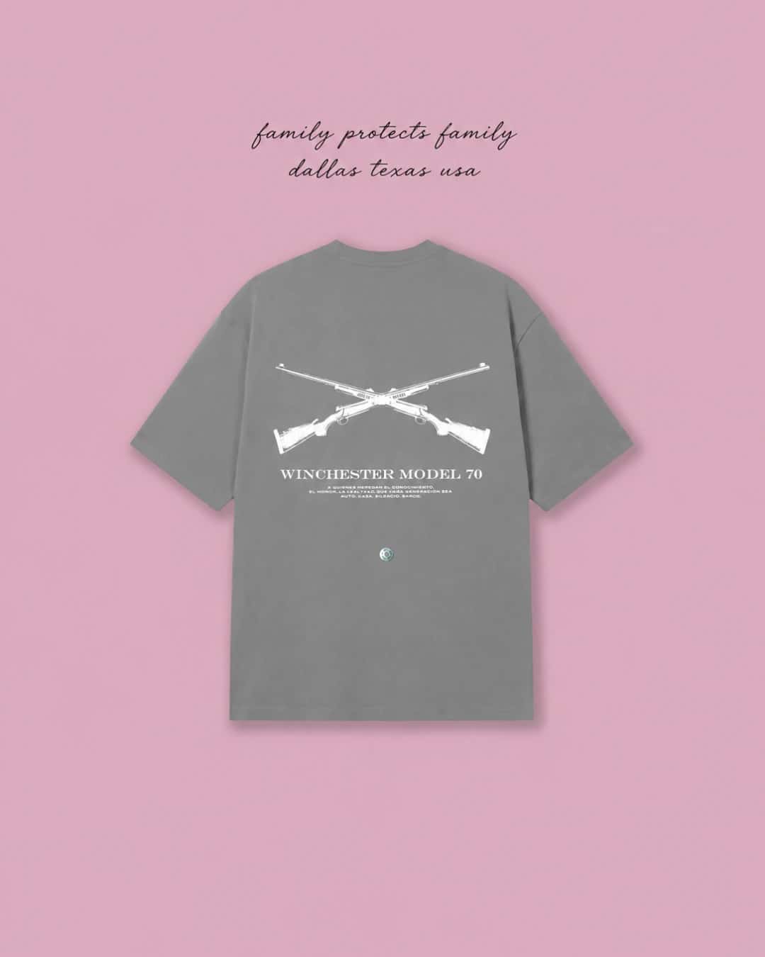 MODEL 70 OVERSIZED T-SHIRT — GREY - miniatura 1