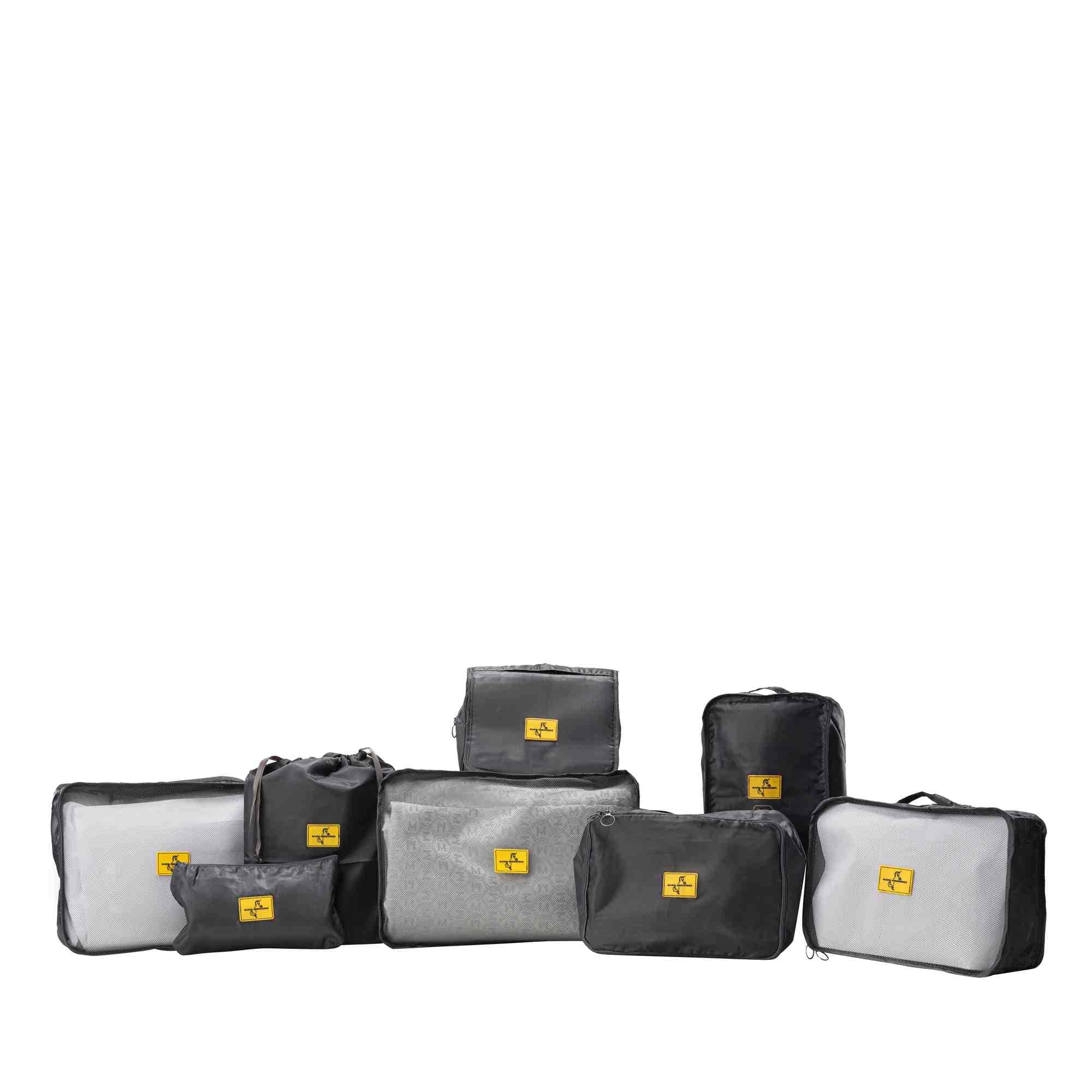 Accesorio Viaje Kit De 8 Bolsas Gris Xmas