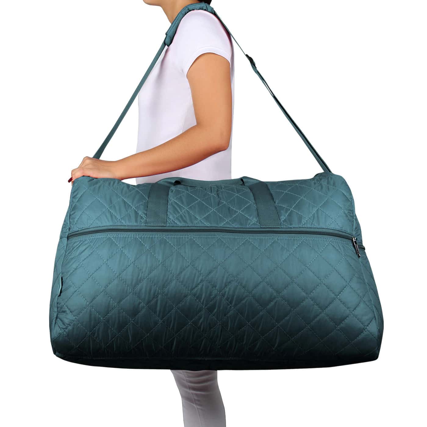 Maleta XL Plegable Puffer Azul - miniatura 3