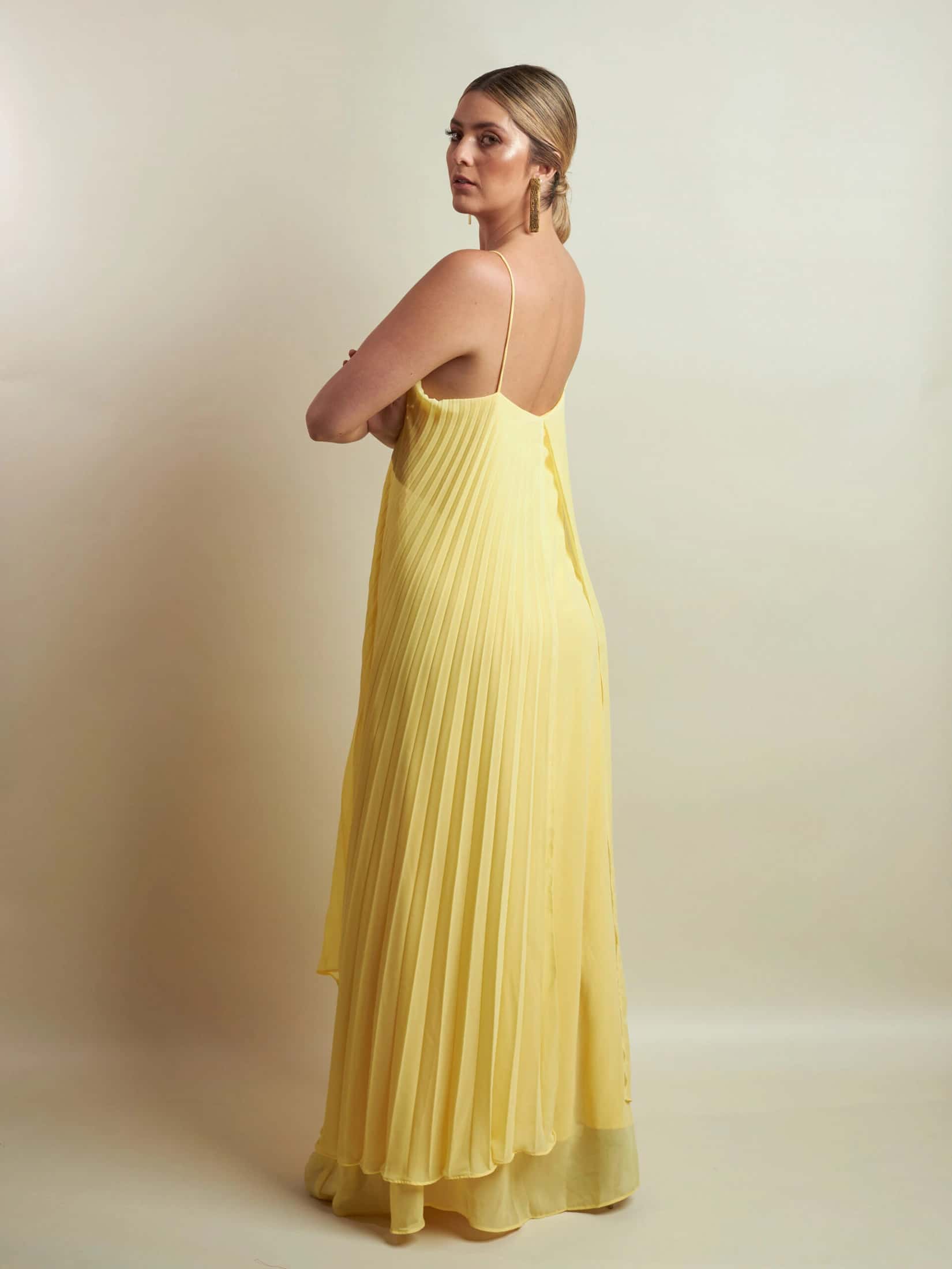 Vestido Suarez Amarillo - miniatura 8