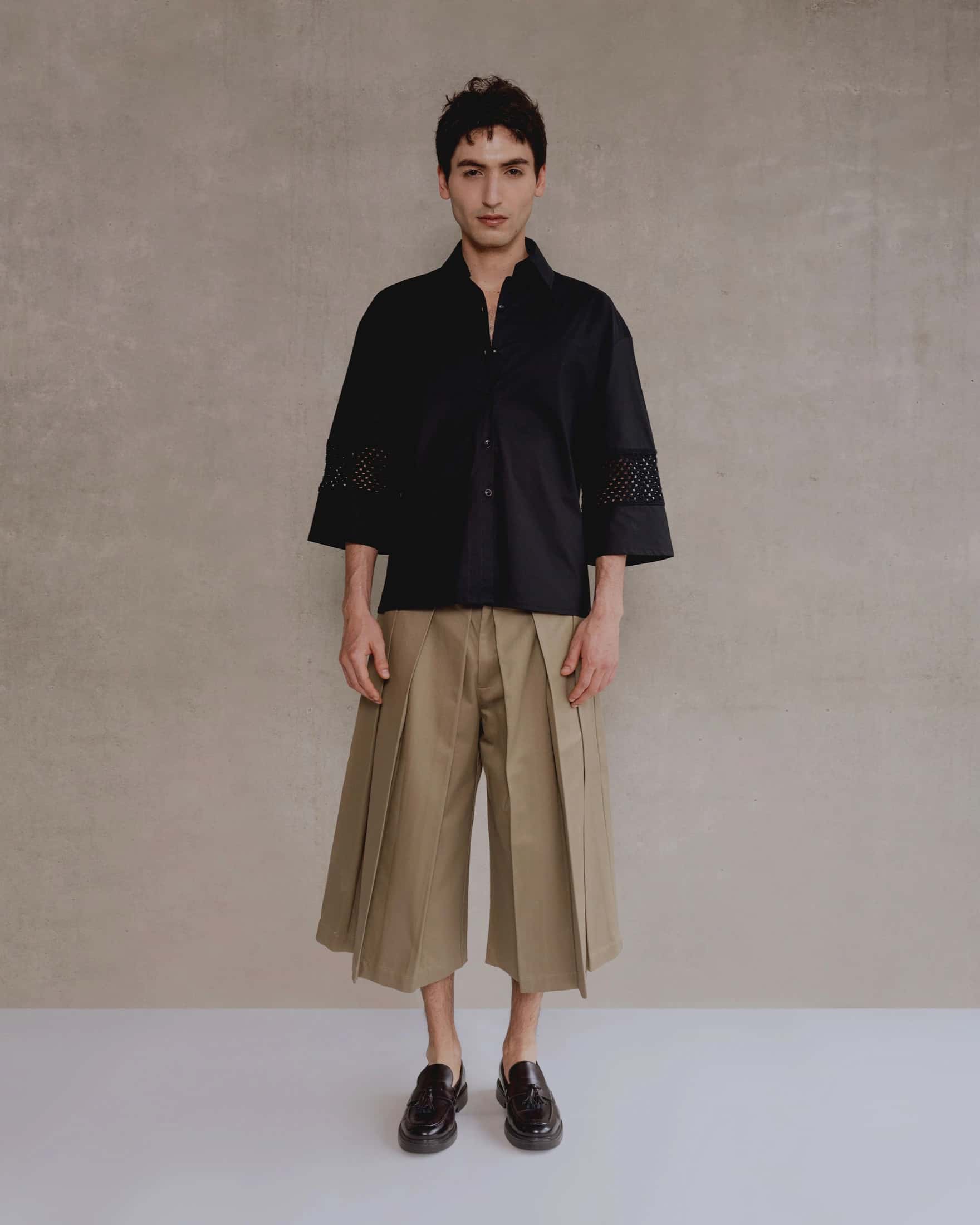 Beige Capri Pant Woman