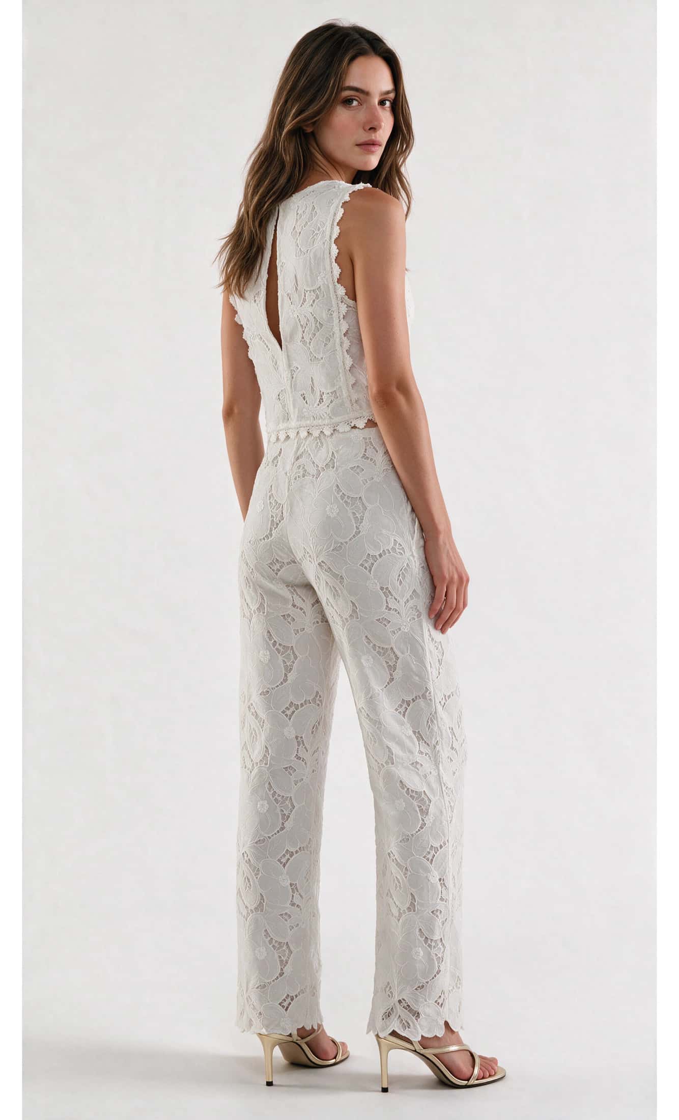 Pantalón Largo Tívoli Ecru