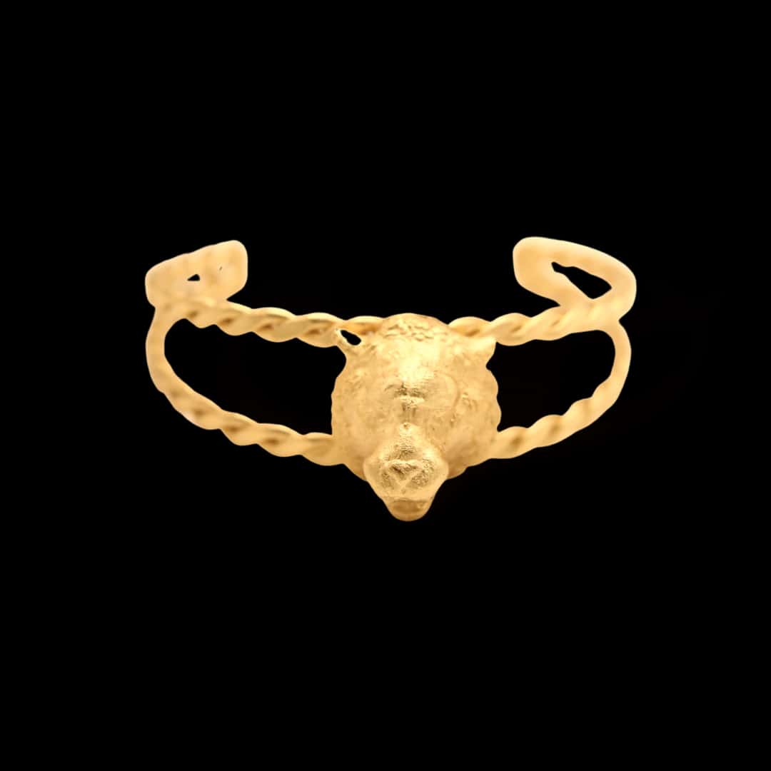 Brazalete con cabeza de tigre