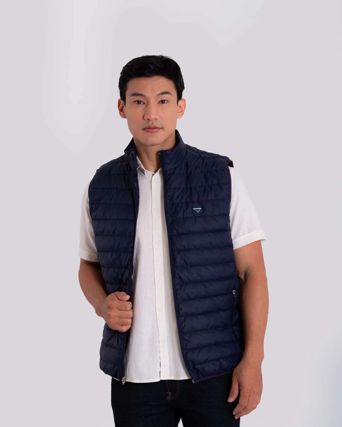 Chaleco azul para hombre