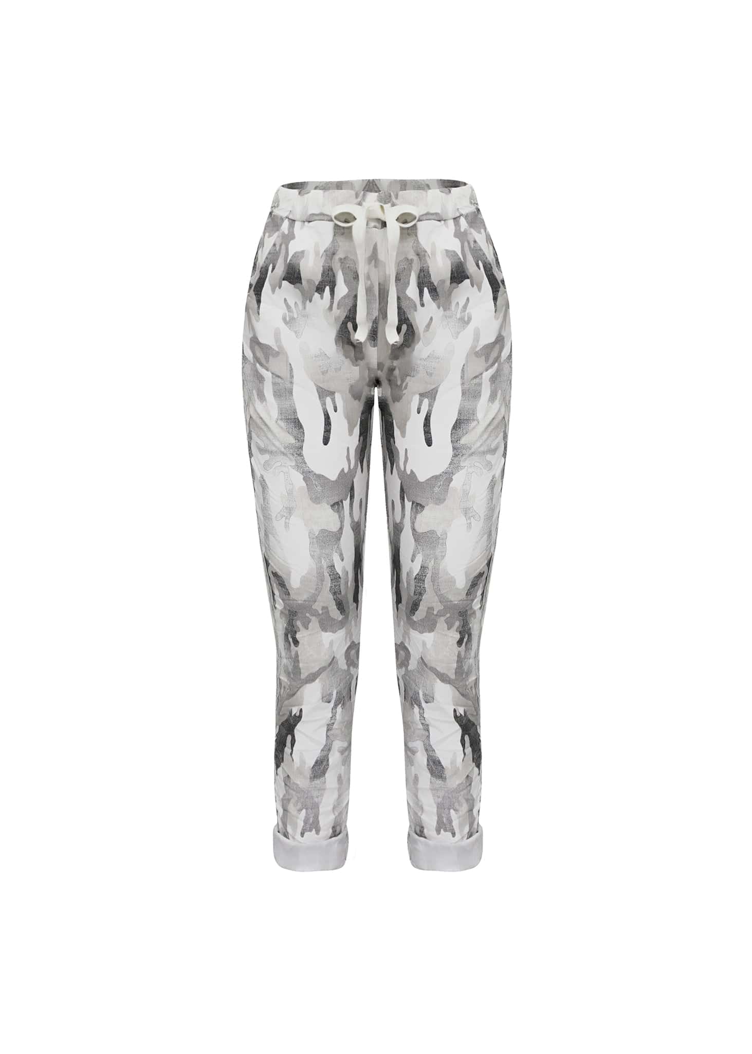 Pantalón de Silueta Cónica con Print