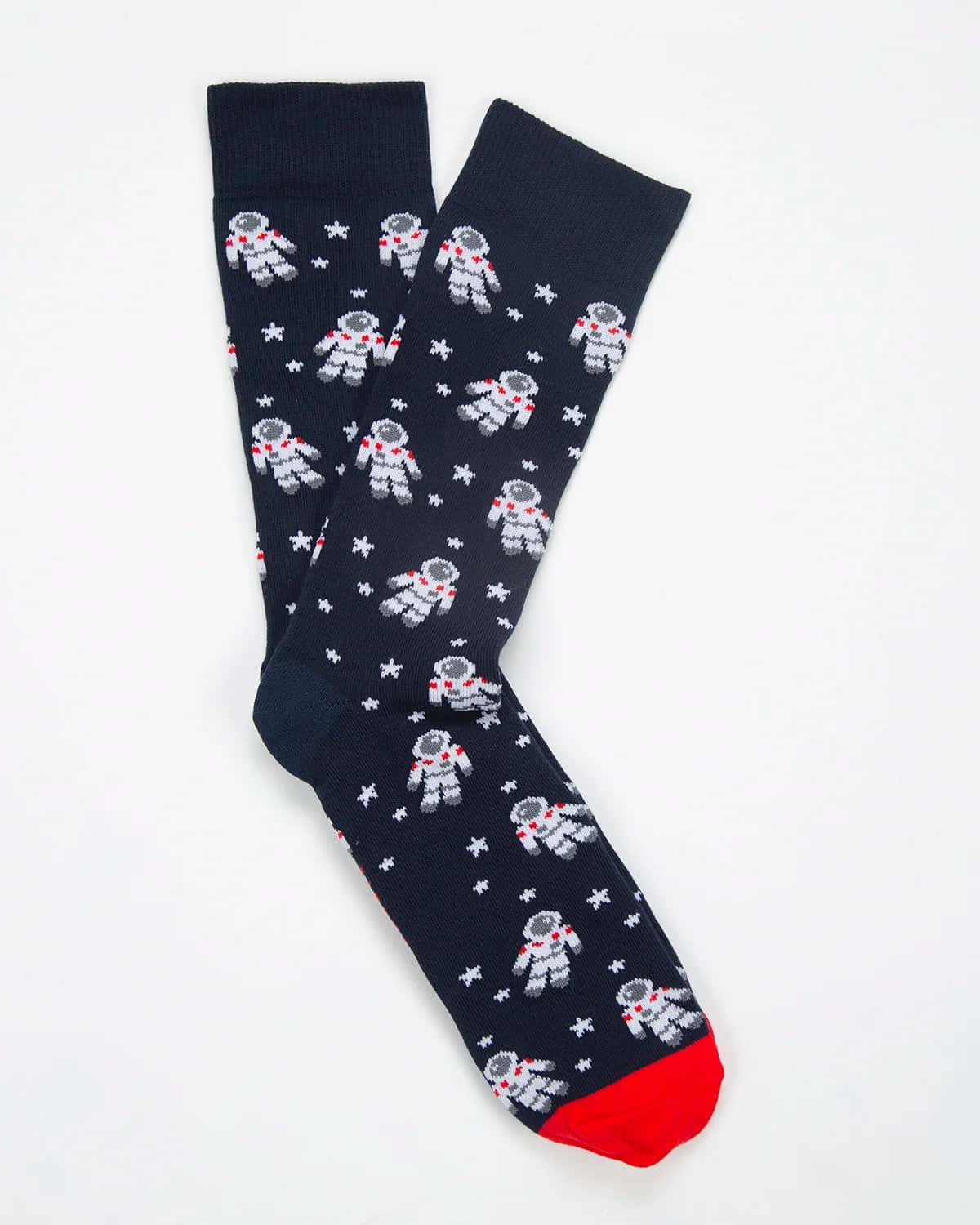 Medias Algodón Estampado Astronautas