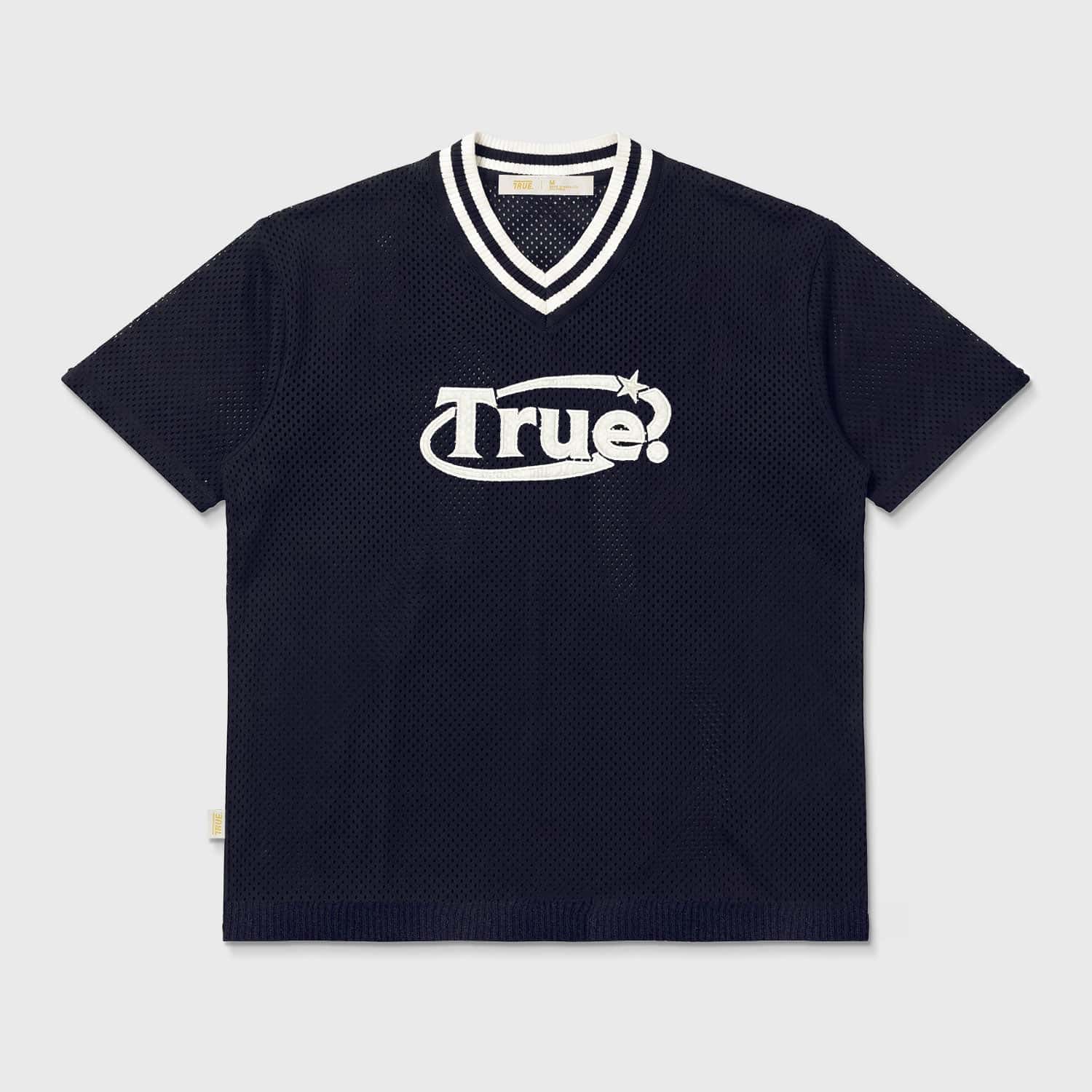 Oversized Knitted Jersey - Navy Blue